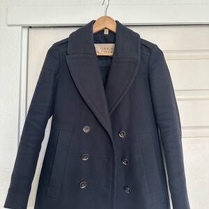 Burberry Midnight Blue Pea Coat